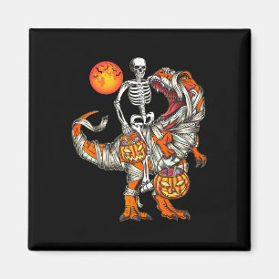 Aimant Squelette de dinosaure Halloween T Rex Citrouille 