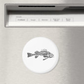 Aimant Squelette de poisson (In Situ (Lave-vaisselle))