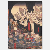 Aimant Squelette japonais éffrayant - Monstre Yokai Vinta (Recto)