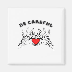 Aimant Squelette Main Avec Coeur Classique