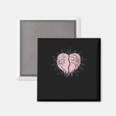 Aimant Squelette Main Avec Coeur Classique (Recto/Verso)
