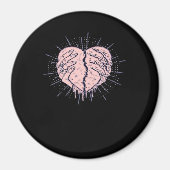 Aimant Squelette Main Avec Coeur Classique (Devant)