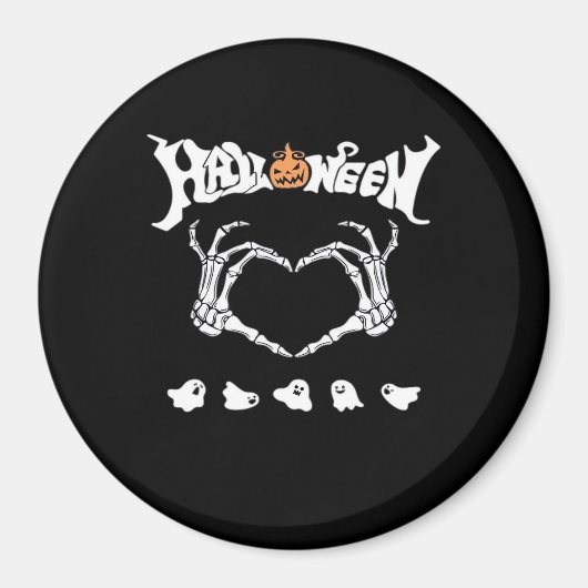 Aimant Squelette main avec, Halloween Design (Devant)