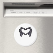 Aimant Squelette Mains Formant Un Coeur (In Situ (Lave-vaisselle))