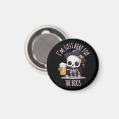Aimant Squelette Mignon Halloween Oktoberfest (Recto/Verso)