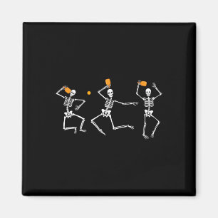 Aimant Squelette Pickleball Halloween