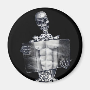 Aimant squelettique de radiographie de la poitrine