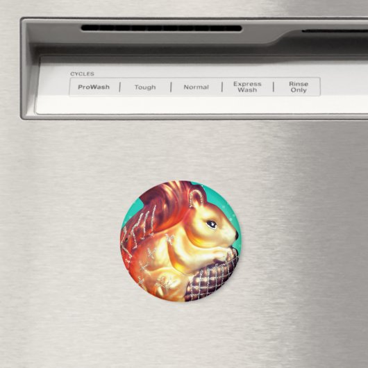 Aimant Squerrl and pinecone vintage (In Situ (Lave-vaisselle))