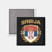 Aimant Srbija Bouclier indicateur Serbie (Recto/Verso)