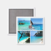 Aimant SRD033 CALA GOLORITZE' Mosaic, Sardaigne, Frigo (Recto/Verso)