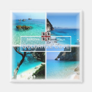 Aimant SRD034 COVE GOLORITZE' Mosaic, Sardaigne, Frigo