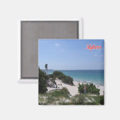 Aimant SRD069 ALGHERO Beach, Sardaigne, Italie, Frigo (Recto/Verso)