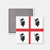 Aimant SRD072 DRAPEAU, SARDAIGNE, Italie, réfrigérateur (Recto/Verso)