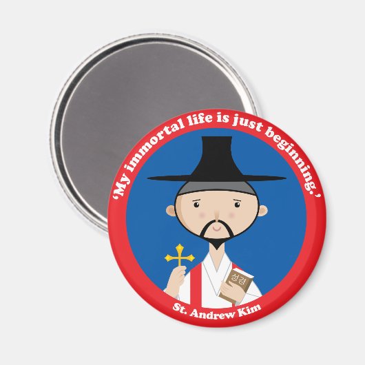Aimant St. Andrew Kim (Recto/Verso)