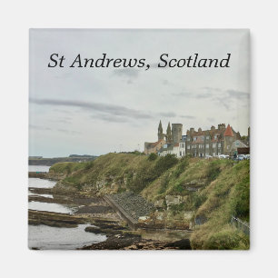 Aimant St Andrews Scotland Town Skyline Vue depuis Castle
