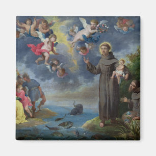 Aimant St Anthony de Padoue prêchant aux poissons