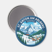Aimant St. Anton am Arlberg Autriche (Recto/Verso)