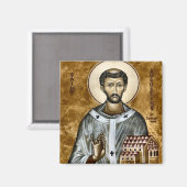 Aimant St. Augustin de Cantorbéry chrétien orthodoxe (Recto/Verso)