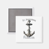 Aimant St Augustine Florida Vacation Ancre nautique Sai (Recto/Verso)