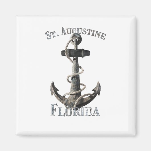 Aimant St Augustine Florida Vacation Ancre nautique Sai (Devant)