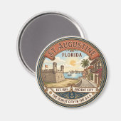 Aimant St. Augustine Floride (Recto/Verso)