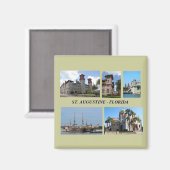 Aimant St. Augustine, Floride (Recto/Verso)