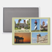 Aimant St. Augustine, Floride (Recto/Verso)
