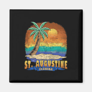 Aimant St Augustine Floride Vintage Souvenir dévêtu