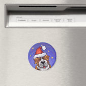 Aimant St. Bernard Christmas (In Situ (Lave-vaisselle))
