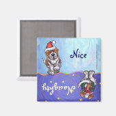 Aimant St. Bernard Christmas (Recto/Verso)