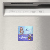 Aimant St. Bernard Christmas (In Situ (Lave-vaisselle))