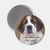 Aimant St Bernard Puppy Cookie (Recto/Verso)