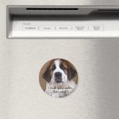 Aimant St Bernard Puppy Cookie (In Situ (Lave-vaisselle))