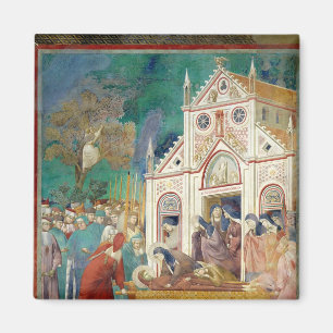 Aimant St Clare embrasse le corps de St Francis