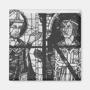 Aimant St Denis donnant l'oriflamme au chevalier clément