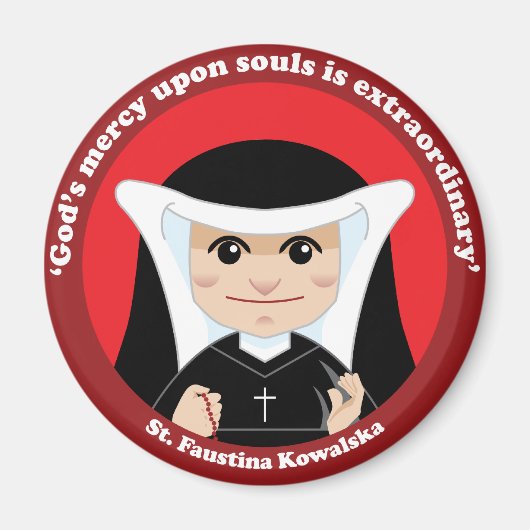 Aimant St. Faustina Kowalska (Devant)