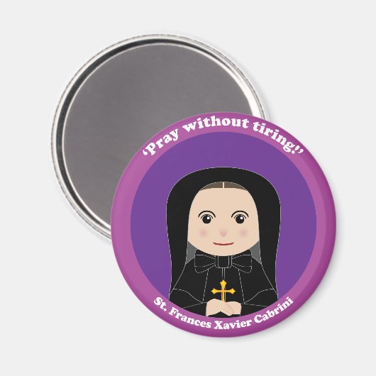 Aimant St Frances Xavier Cabrini (Recto/Verso)