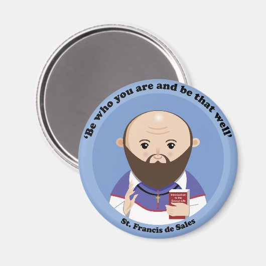 Aimant St. Francis de Sales (Recto/Verso)