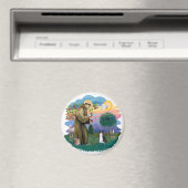 Aimant St Francis (ff) - chat noir et blanc (In Situ (Lave-vaisselle))