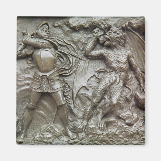 Aimant St. George Combattre le dragon (Devant)