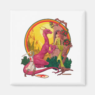 Aimant St.George et le Dragon