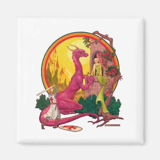 Aimant St.George et le Dragon (Devant)