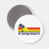 Aimant St. George Island Floride (Recto/Verso)