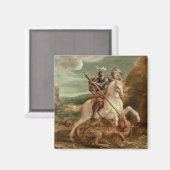 Aimant St. George tuant le dragon, (huile sur panneau) (Recto/Verso)