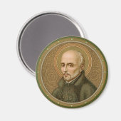 Aimant St. Ignatius Loyola (BK 050) Round (Recto/Verso)