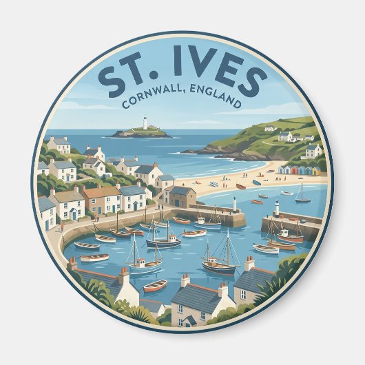 Aimant St. Ives Angleterre (Devant)