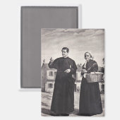 Aimant St. Jean Bosco avec sa mère (Recto/Verso)