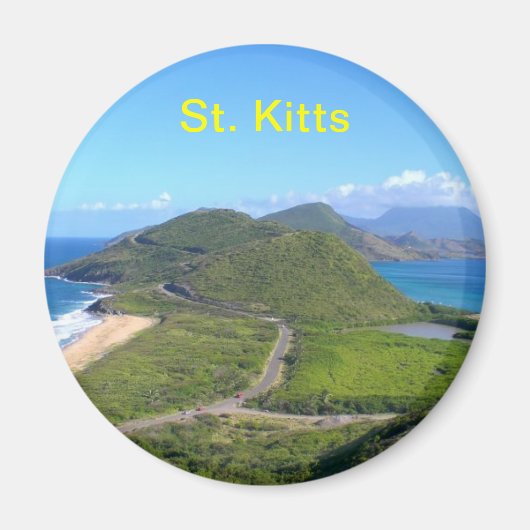 Aimant st kitts caraïbes, St Kitts (Devant)