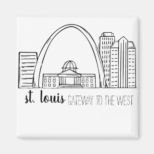 Aimant St. Louis Skyline