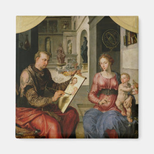 Aimant St Luke peignant la Vierge, c.1545